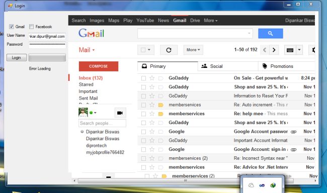 Login for Gmail